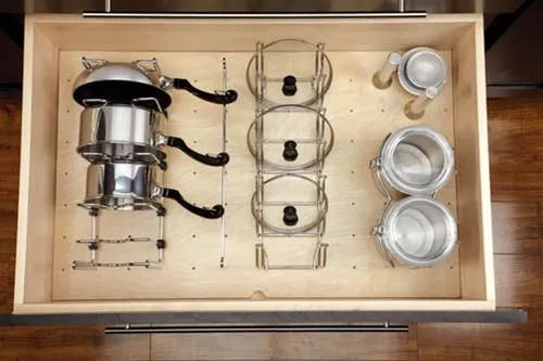 Pot & Pan Lid Pull-Out Organizer for Base Cabinets