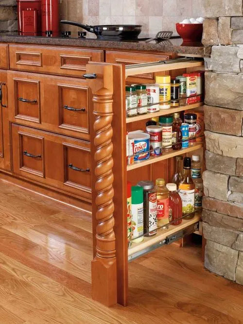 Pull out cabinet spice organizer sale