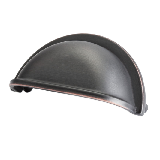 3.44" Traditional Modern Cup Pull in Oil Rubbed Bronze from Select Collection