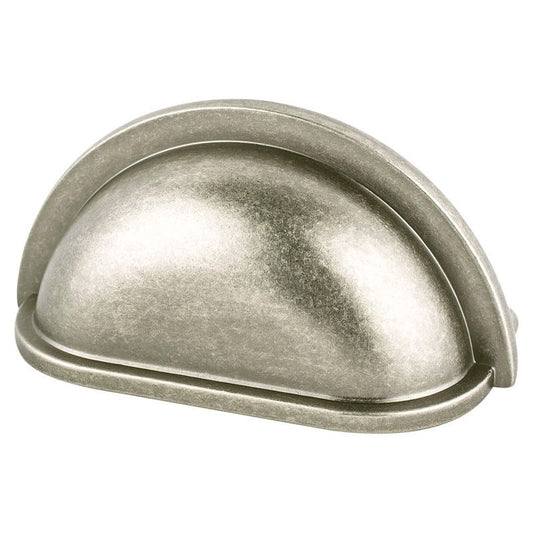 3.5" Traditional Cup Pull in Weathered Nickel from Advantage Plus Collection