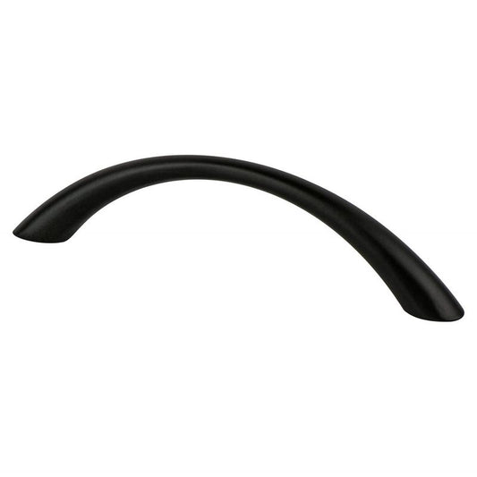 4.5" Contemporary Flat Arch Pull in Black from Advantage Plus Collection