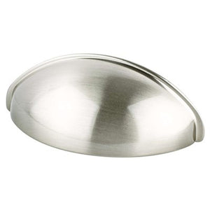 3.19' Transitional Modern Cup Pull in Brushed Nickel from Advantage Plus Collection