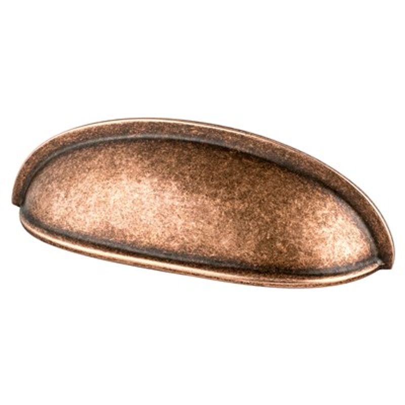 4.69' Traditional Cup Pull in Weathered Copper from American Classics Collection