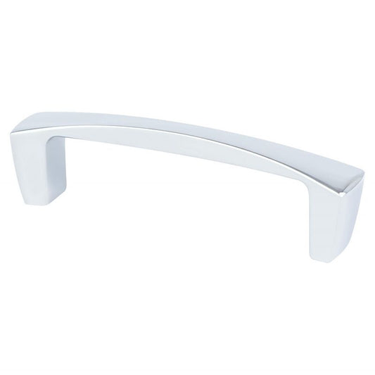 4.13" Transitional Modern Arch Bar Pull in Polished Chrome from Aspire Collection
