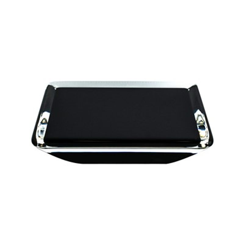 2.75' Wide Contemporary Square Knob in Transparent Black from Core Collection