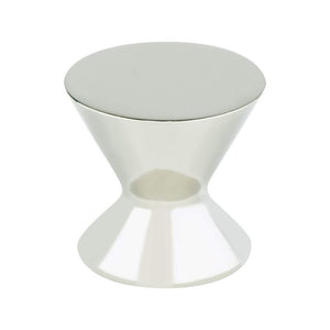 1.19' Wide Transitional Modern Round Knob in Polished Nickel from Domestic Collection