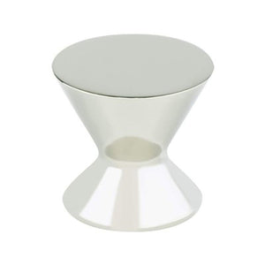 1.19' Wide Transitional Modern Round Knob in Polished Nickel from Domestic Collection