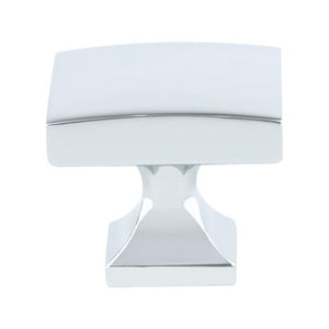 1.13' Wide Contemporary Square Knob in Polished Chrome from Epoch Edge Collection