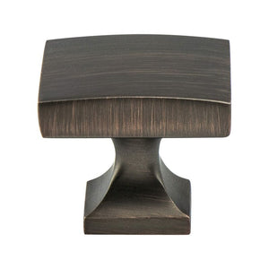 1.13' Wide Contemporary Square Knob in Verona Bronze from Epoch Edge Collection
