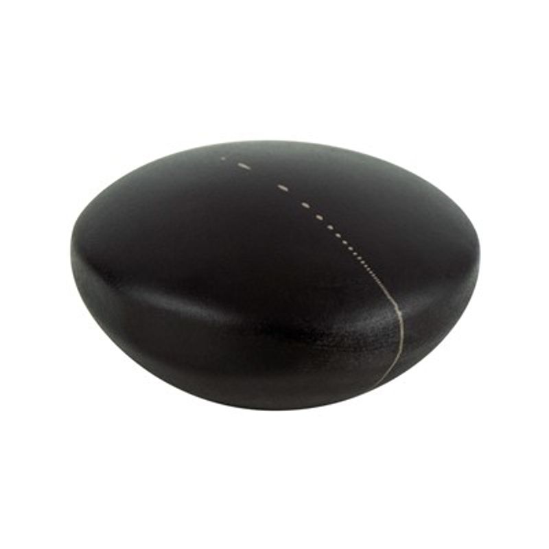 1.5' Wide Contemporary Round Knob in Dark Brown from Geo Collection