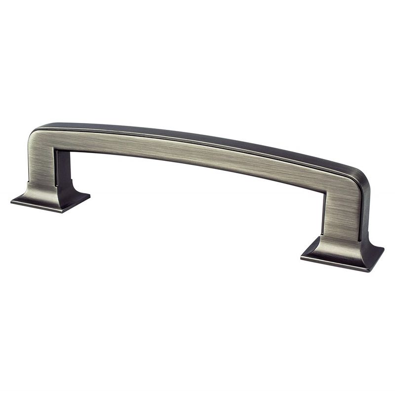 6.06' Traditional Flat Bar Pull in Vintage Nickel from Hearthstone Collection