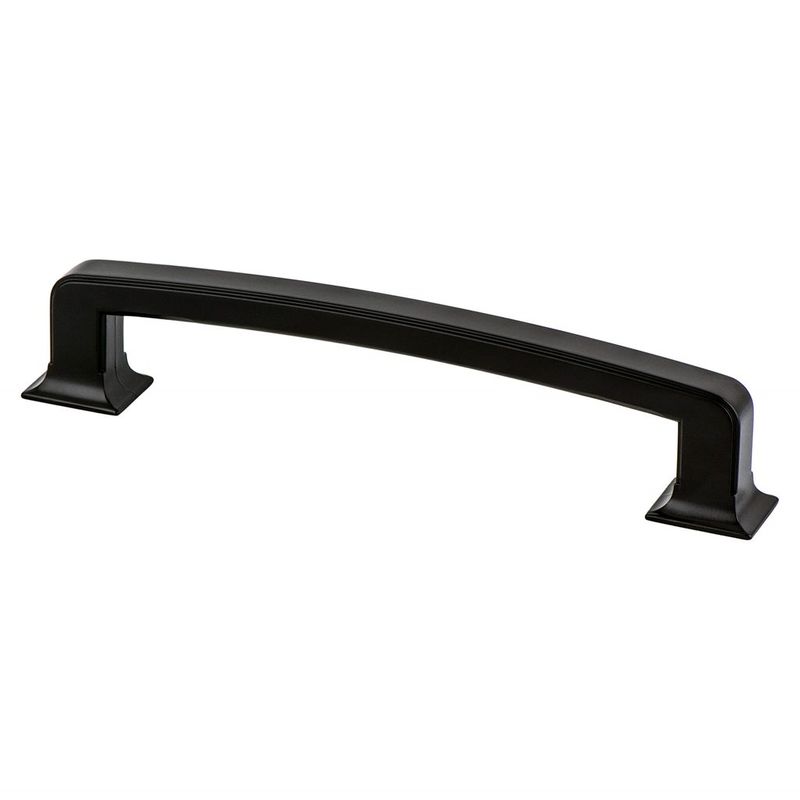 7.31' Traditional Rectangular Pull in Matte Black from Hearthstone Collection