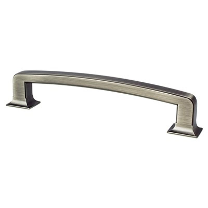 7.31' Traditional Flat Bar Pull in Vintage Nickel from Hearthstone Collection