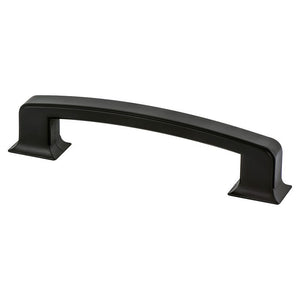 7.38' Traditional Rectangular Pull in Matte Black from Hearthstone Collection