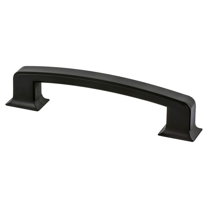 7.38' Traditional Rectangular Pull in Matte Black from Hearthstone Collection