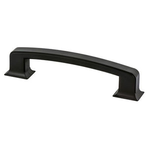 7.38' Traditional Rectangular Pull in Matte Black from Hearthstone Collection