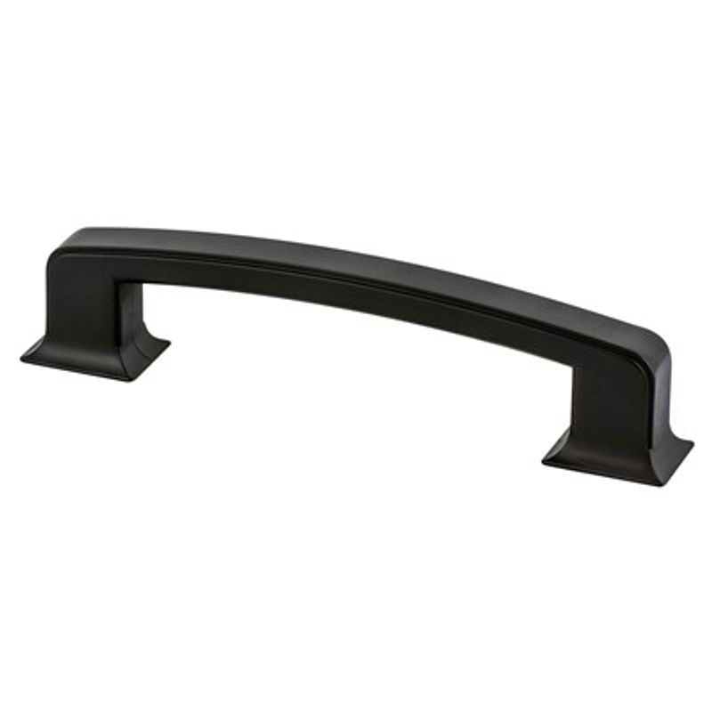 7.38' Traditional Rectangular Pull in Matte Black from Hearthstone Collection