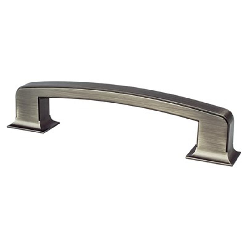 7.38' Traditional Flat Bar Pull in Vintage Nickel from Hearthstone Collection