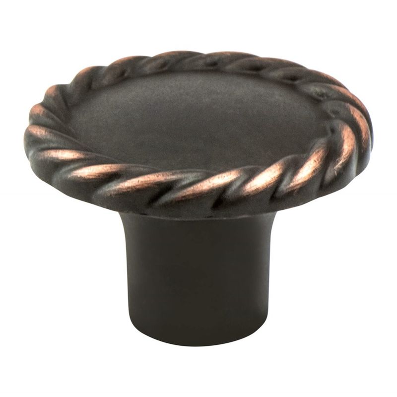 1.38' Wide Traditional Round Knob in Verona Bronze from Maestro Collection