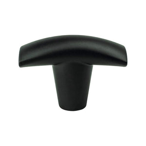0.69' Wide Transitional Modern Classic T-Bar in Matte Black from Meadow Collection