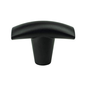 0.69' Wide Transitional Modern Classic T-Bar in Matte Black from Meadow Collection