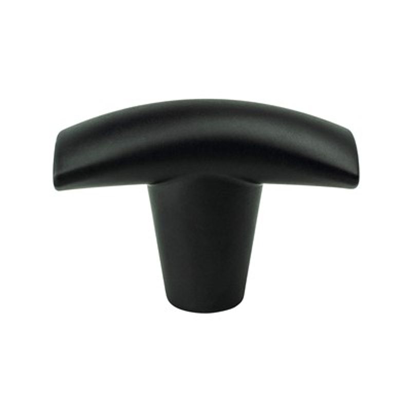 0.69' Wide Transitional Modern Classic T-Bar in Matte Black from Meadow Collection