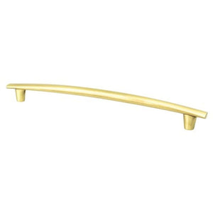 11.69' Transitional Modern Classic Subtle Arch Appliance Pull in Satin Gold from Meadow Collection