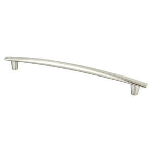 11.69' Transitional Modern Classic Subtle Arch Pull in Brushed Nickel from Meadow Collection