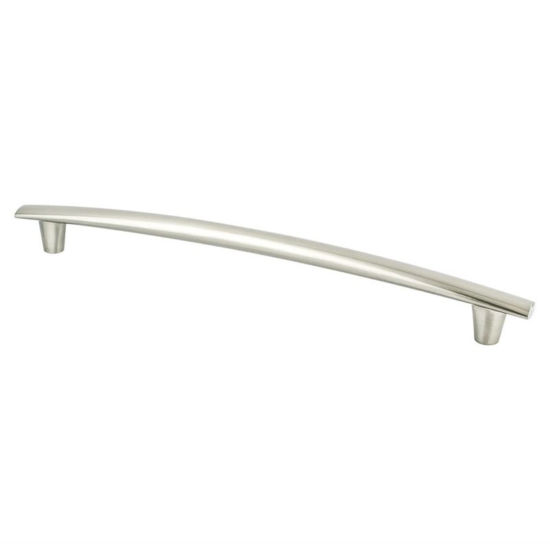 11.69' Transitional Modern Classic Subtle Arch Pull in Brushed Nickel from Meadow Collection