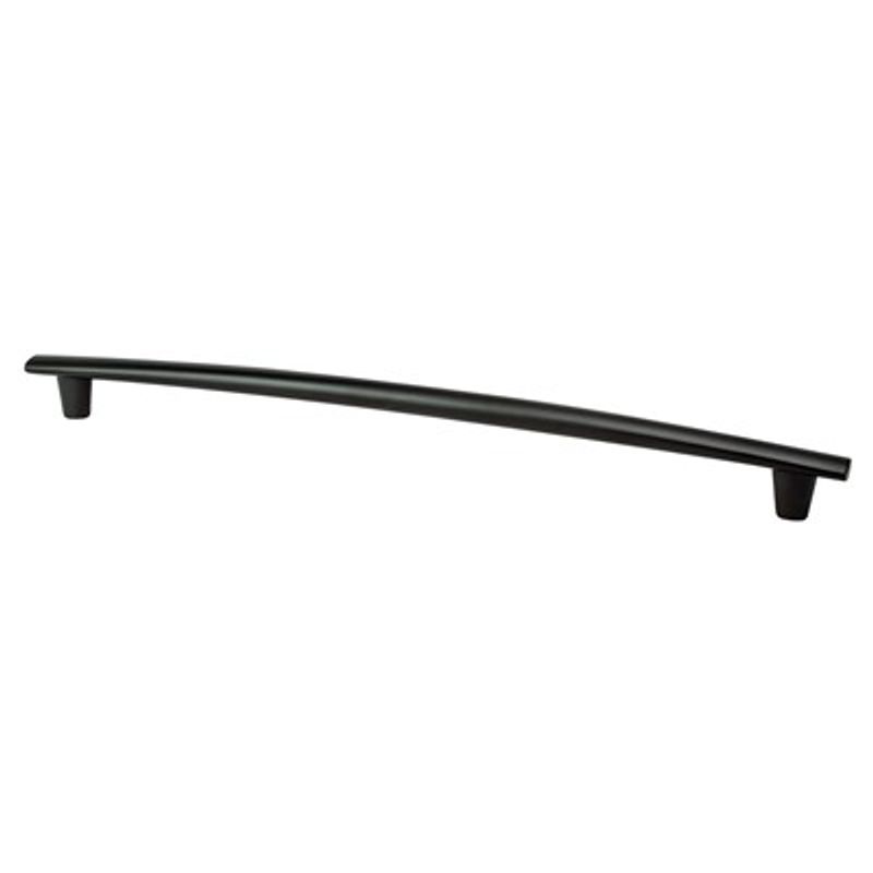 14.19' Transitional Modern Subtle Arch Appliance Pull in Matte Black from Meadow Collection