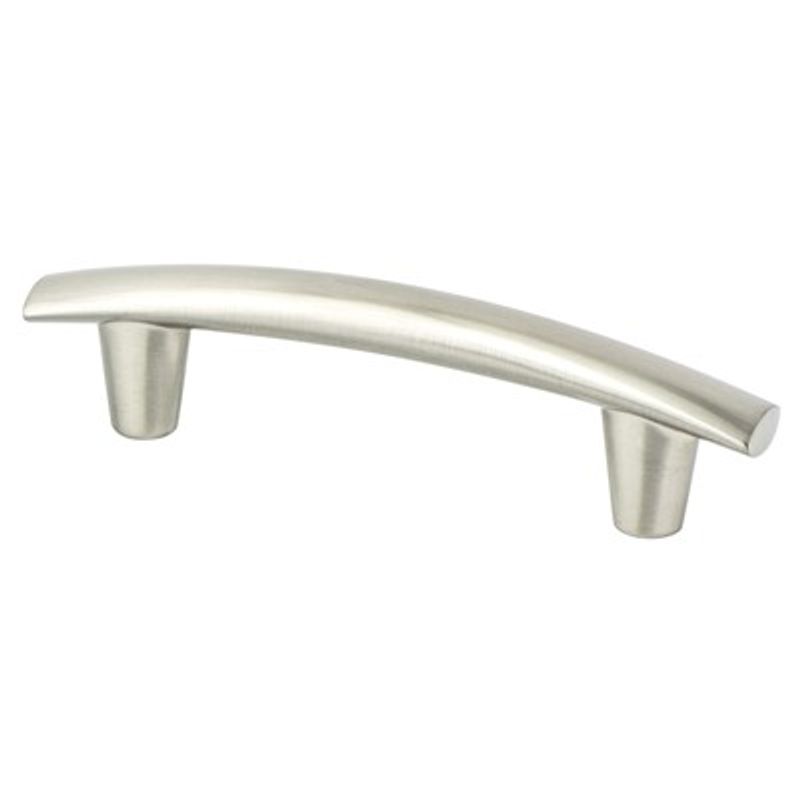 5.44' Transitional Modern Subtle Arch Pull in Brushed Nickel from Meadow Collection