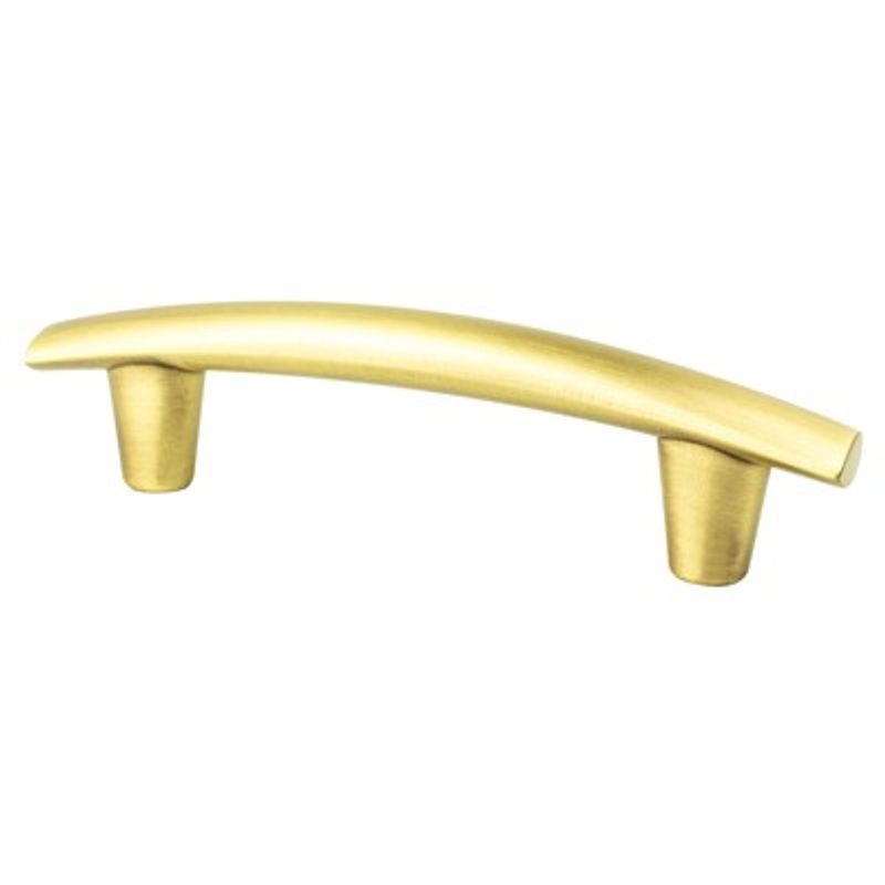 5.44' Transitional Modern Subtle Arch Pull in Satin Gold from Meadow Collection