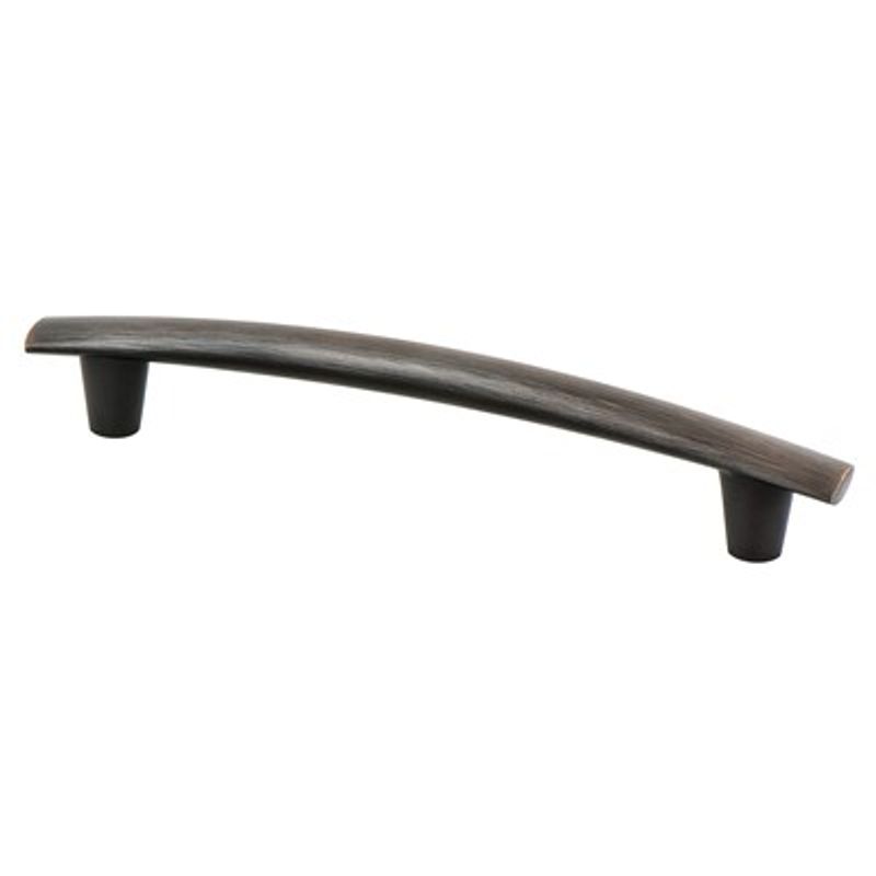 7.88' Transitional Modern Subtle Arch Pull in Verona Bronze from Meadow Collection