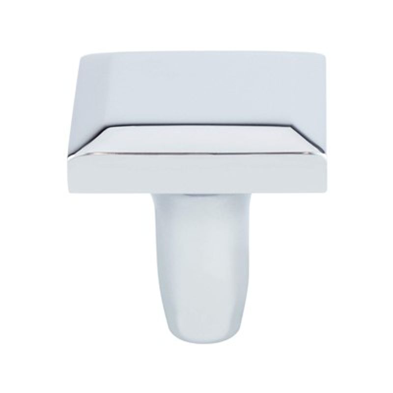 1.19' Wide Contemporary Square Knob in Polished Chrome from Metro Collection