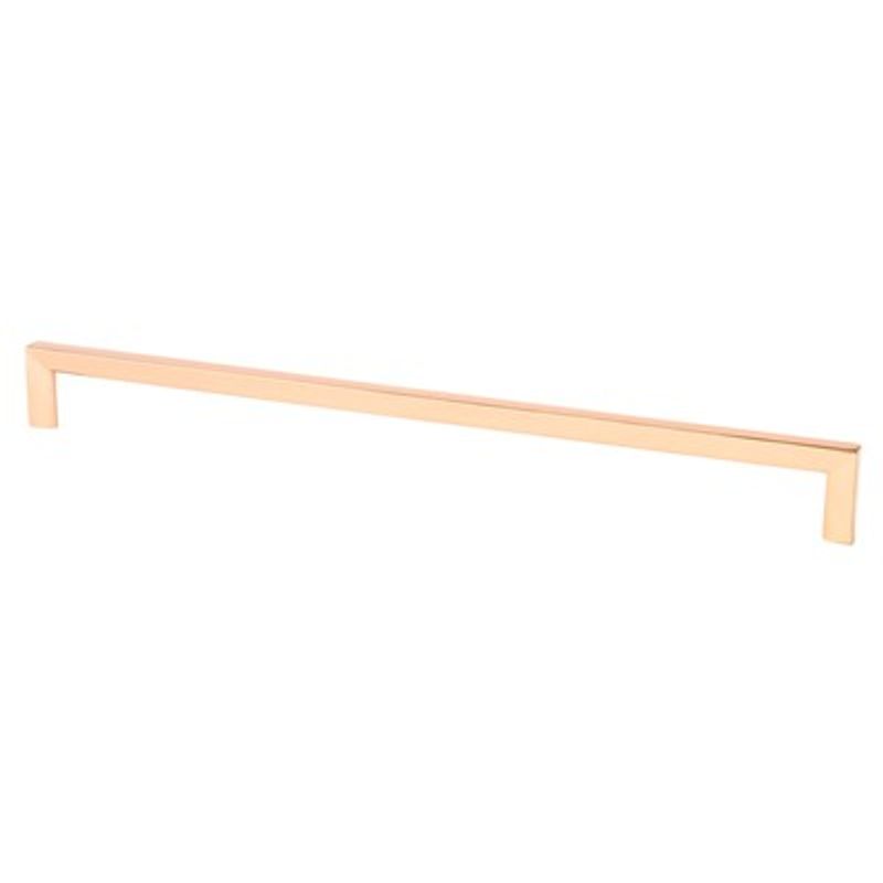 13' Contemporary Slim Bar Appliance Pull in Polished Copper from Metro Collection