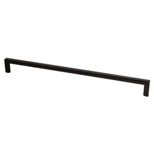 13' Contemporary Slim Bar Pull in Matte Black from Metro Collection