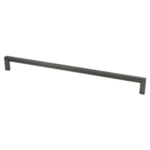 13' Contemporary Slim Bar Pull in Slate from Metro Collection