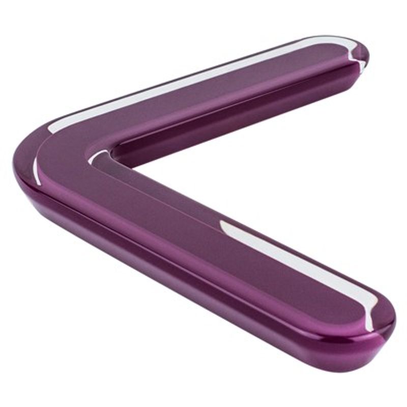 6.31' Contemporary Bent Pull in Transparent Violet from Next Collection