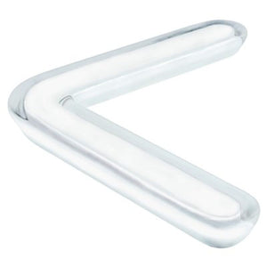 6.31' Contemporary Bent Pull in Transparent White from Next Collection