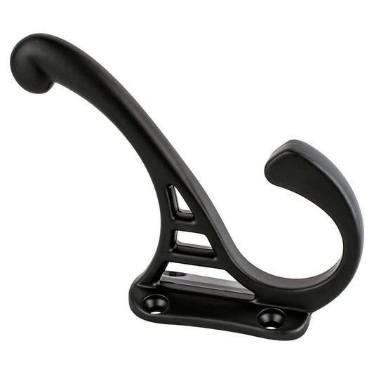 4" Traditional J-Shape Pull in Matte Black from Prelude Collection