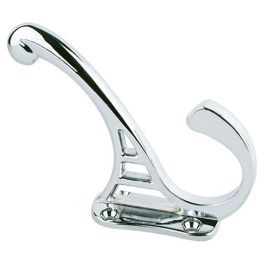 4" Traditional J-Shape Pull in Polished Chrome from Prelude Collection