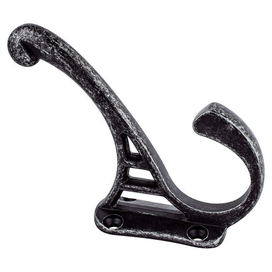 4" Traditional J-Shape Pull in Weathered Iron from Prelude Collection