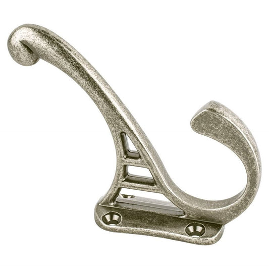 4" Traditional J-Shape Pull in Weathered Nickel from Prelude Collection