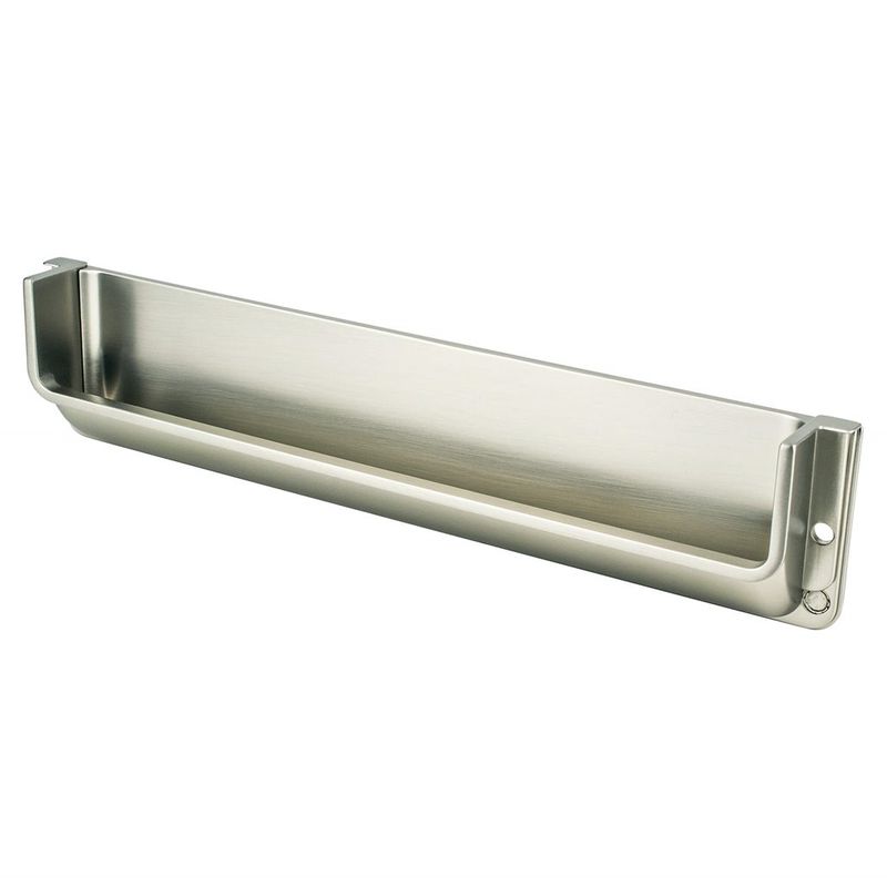 8.38' Contemporary Recess Pull in Brushed Nickel from Recess Collection