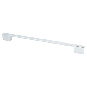 13' Contemporary Flat Pull in Polished Chrome from Skyline Collection