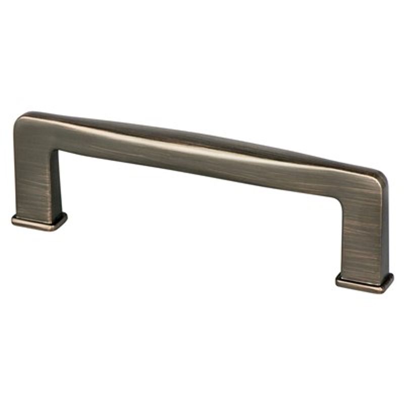 4.38' Transitional Modern Contoured Square Pull in Verona Bronze from Subtle Collection