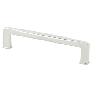 5.56' Transitional Modern Contoured Square Pull in Polished Nickel from Subtle Collection