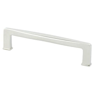 5.56' Transitional Modern Contoured Square Pull in Polished Nickel from Subtle Collection