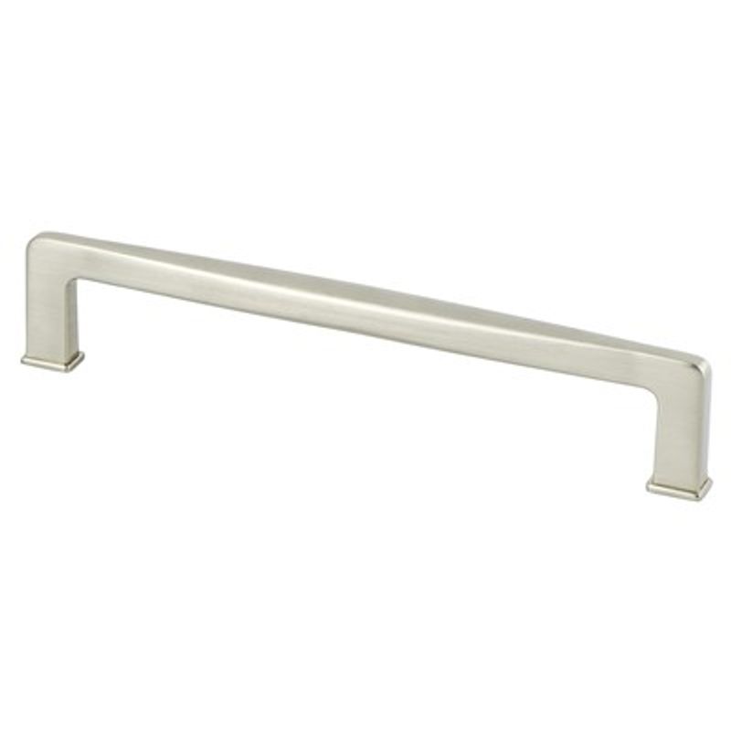 6.94' Transitional Modern Contoured Square Pull in Brushed Nickel from Subtle Collection