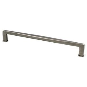 9.38' Transitional Modern Contoured Square Pull in Vintage Nickel from Subtle Collection